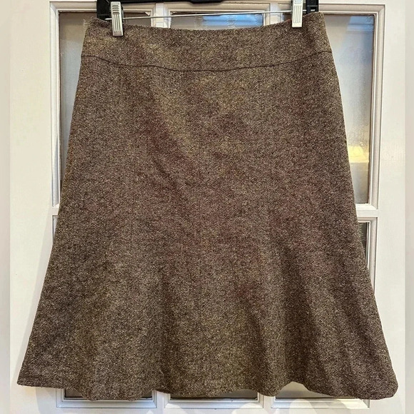 Talbots Italian Wool Silk Blend Boucle Lined Skirt Size 4 Petite A Line Vintage - Picture 1 of 13